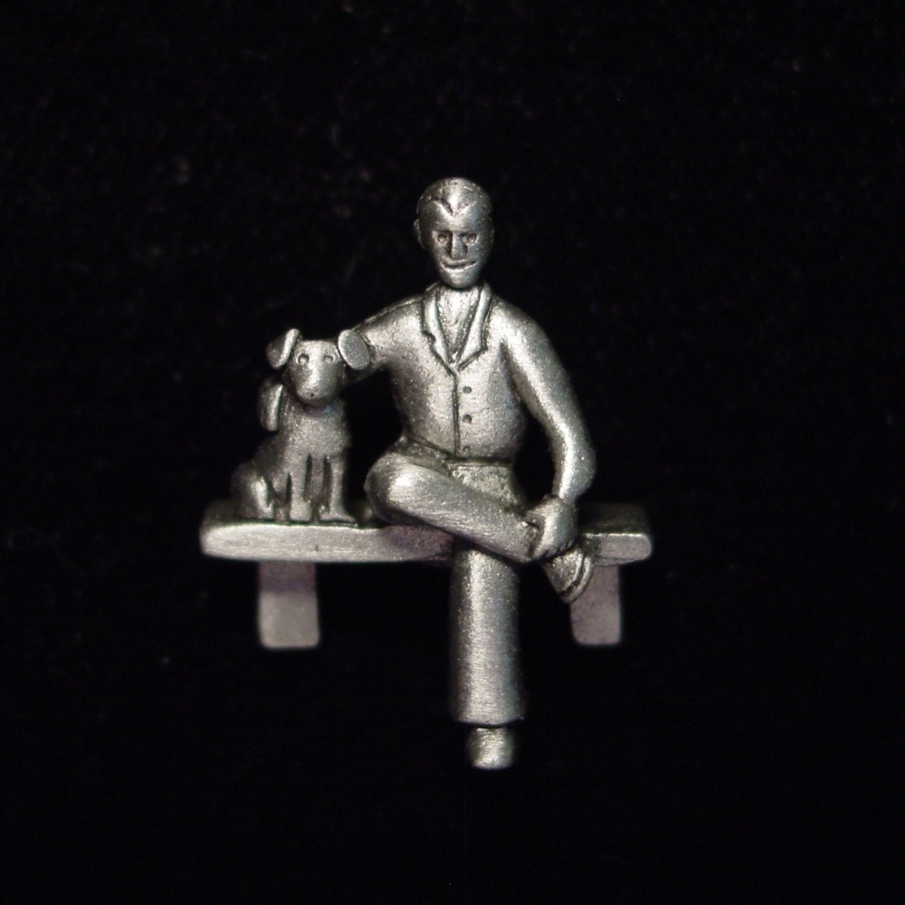 COPY - 🌸 3/$12 🐝 ‘Cubic Man and Dog' Tack Pin